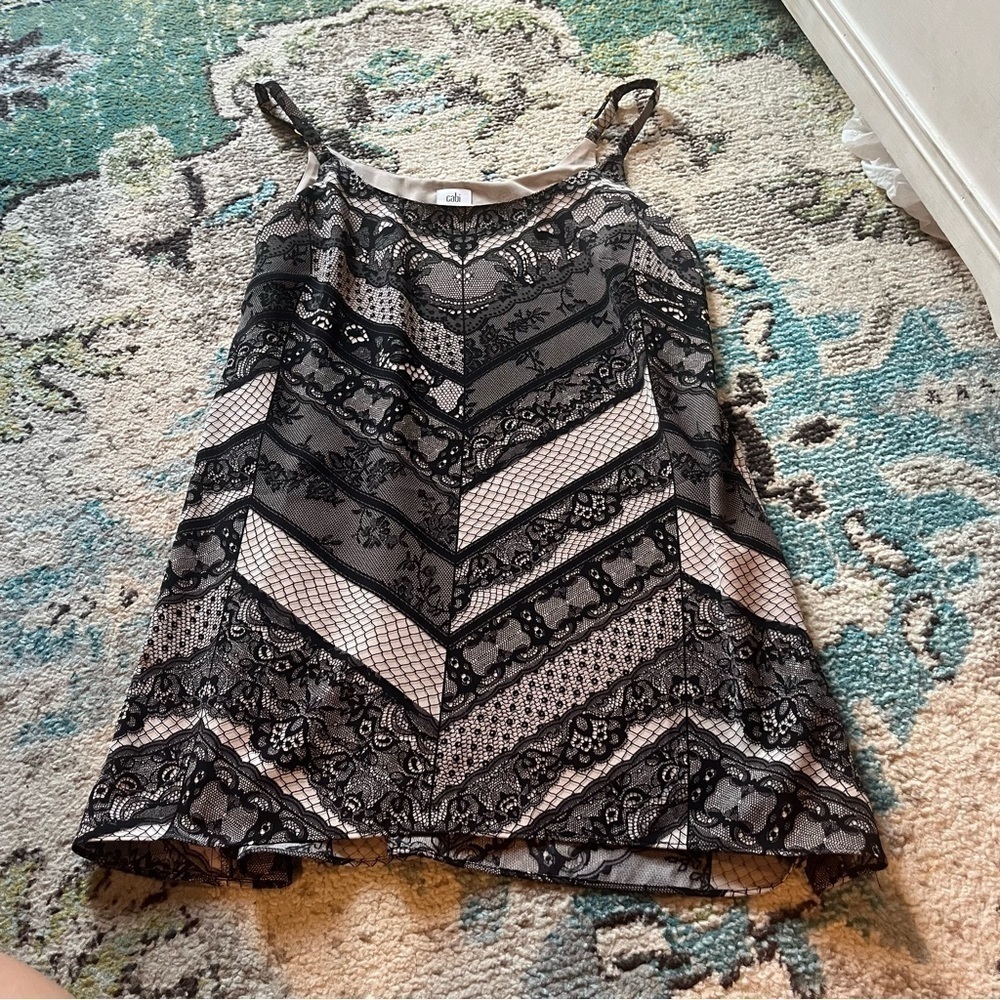 Beautiful faux lace Morocco Cabi cami long shirt or mini dress - Picture 4 of 10
